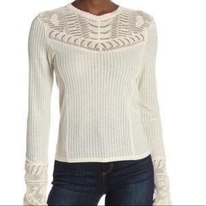 Free People Colette Swit Natural Sweater